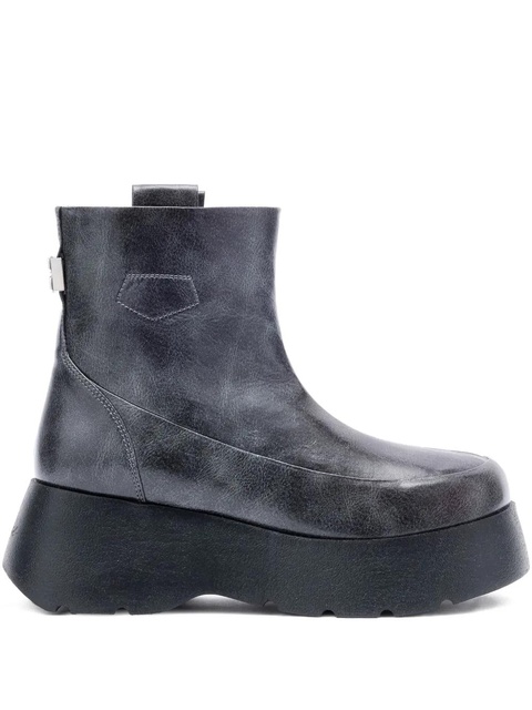 GANNI Kat pull-tab platform boots - Grey - zdjęcie produktu nr 1