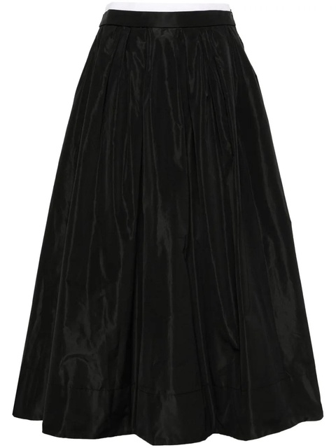 Maje contrast-waistband midi skirt - Black - zdjęcie produktu nr 1