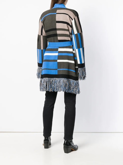 ETRO geometric print cardigan - Brown - zdjęcie produktu nr 2