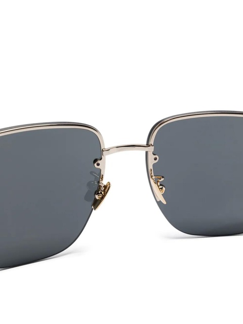 Saint Laurent Eyewear square-frame sunglasses - Gold - zdjęcie produktu nr 2
