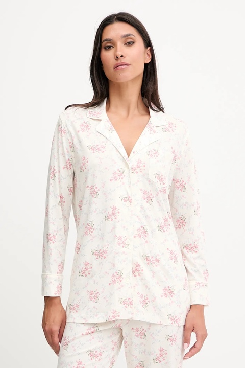 Lauren Ralph Lauren piżama damska kolor beżowy ILN92443 - zdjęcie produktu nr 2