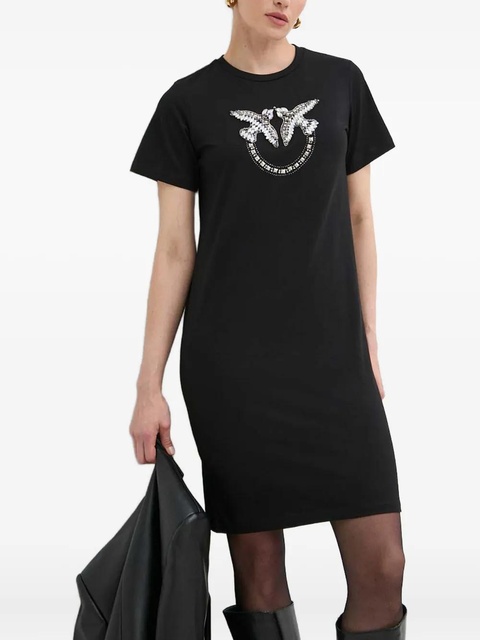PINKO embellished graphic mini dress - Black - zdjęcie produktu nr 2