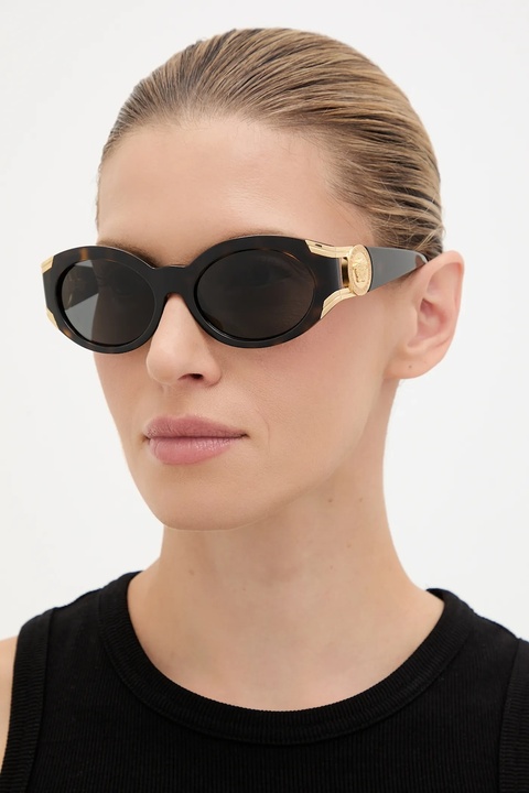 Versace okulary przeciwsłoneczne damskie kolor brązowy 0VE4503U - zdjęcie produktu nr 1