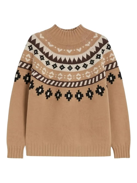 Weekend Max Mara HARDY patterned roll-neck sweater - Neutrals - zdjęcie produktu nr 2