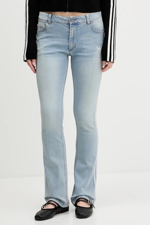 adidas Originals jeansy Slim Denim damskie medium waist KE9801 - zdjęcie produktu nr 1