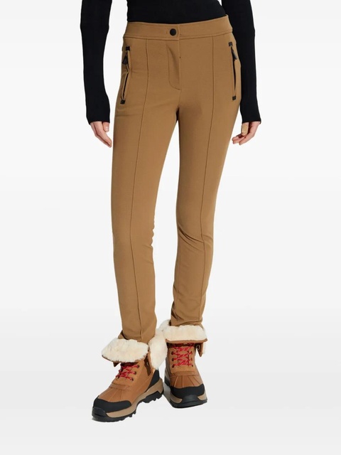 Moncler Grenoble zip-detail trousers - Brown - zdjęcie produktu nr 2