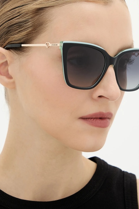 Love Moschino okulary przeciwsłoneczne damskie kolor czarny MOL094/S - zdjęcie produktu nr 2
