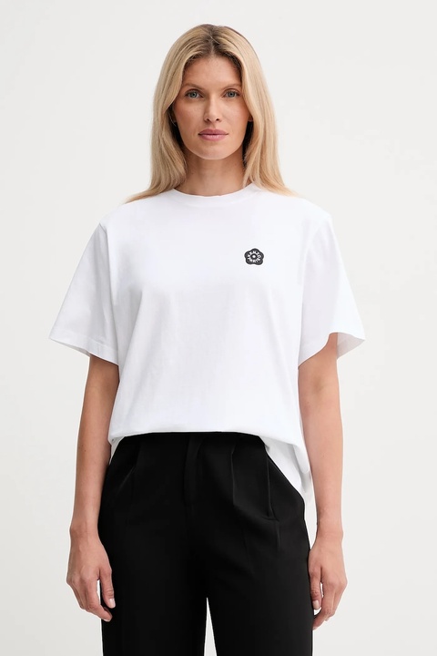 Kenzo t-shirt bawełniany damski kolor biały FF52TS5524SO - zdjęcie produktu nr 1