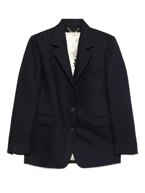 Golden Goose pinstripe single-breasted blazer - Blue - zdjęcie produktu nr 1