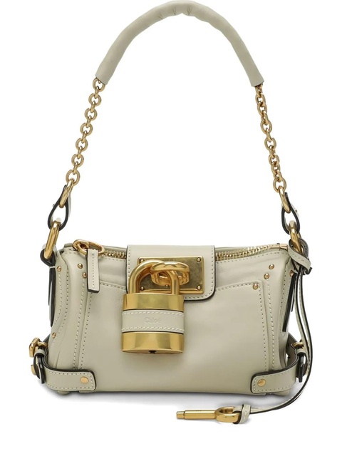 Chloé padlock-detail shoulder bag - Neutrals - zdjęcie produktu nr 1