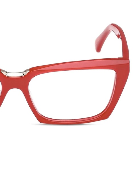Max Mara Eyewear geometric frame glasses - Red - zdjęcie produktu nr 1