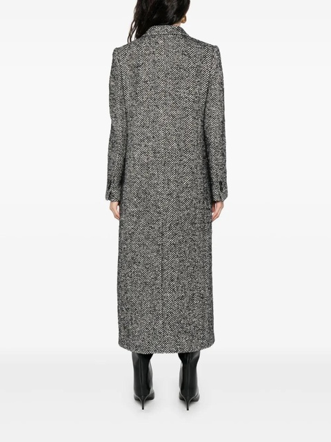 Dolce & Gabbana herringbone double-breasted coat - Grey - zdjęcie produktu nr 2