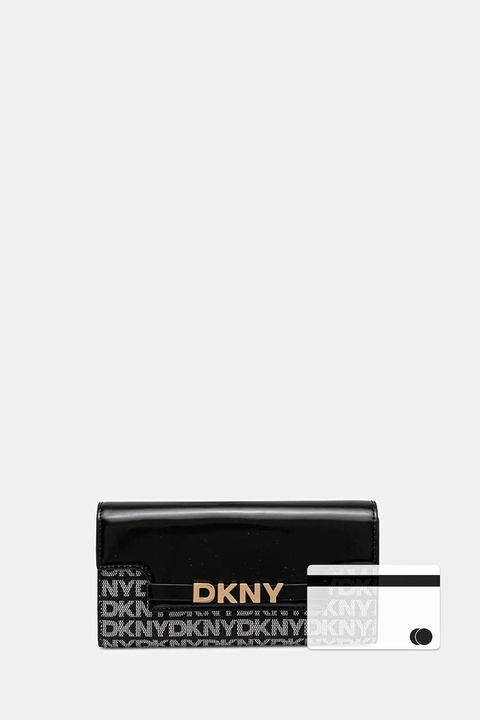 Dkny portfel damski kolor czarny R52Q5M29 - zdjęcie produktu nr 2