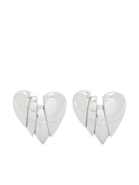 Amina Muaddi Heartbreaker earrings - Silver - zdjęcie produktu nr 1
