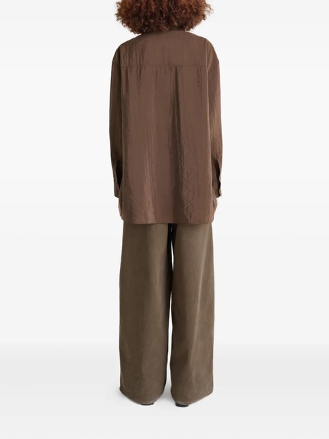 LEMAIRE tied-neck shirt - BR402 BRUNETTE - zdjęcie produktu nr 2
