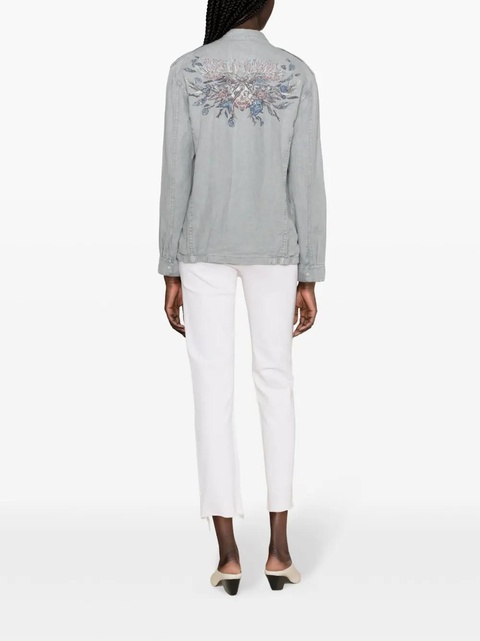 Zadig&Voltaire Kid linen military jacket - Blue - zdjęcie produktu nr 2