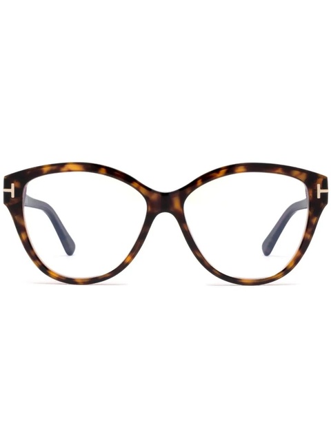 TOM FORD Eyewear tortoise-shell cat-eye frame glasses - Brown - zdjęcie produktu nr 1