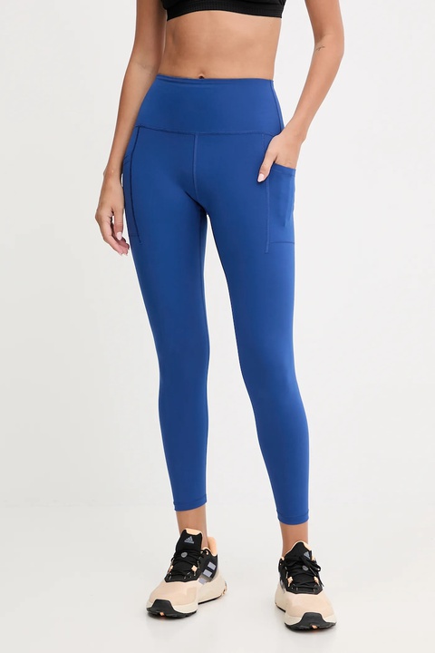 New Balance legginsy treningowe damskie kolor niebieski gładkie WP51268GAB - zdjęcie produktu nr 1