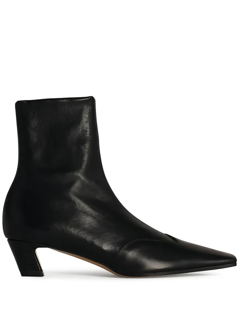 KHAITE 40mm Nevada square-toe ankle boots - Black - zdjęcie produktu nr 1