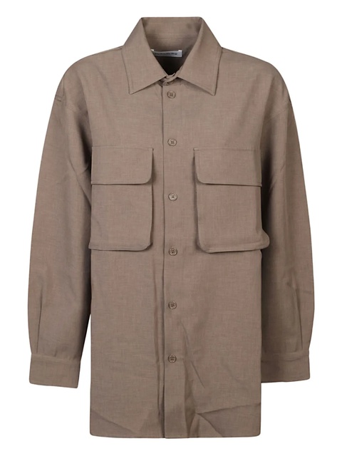 The Frankie Shop double-pocket button-down shirt - Neutrals - zdjęcie produktu nr 1
