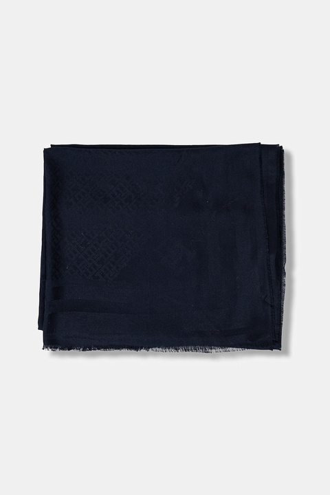 Tommy Hilfiger szal damski kolor granatowy wzorzysty AW0AW17789 - zdjęcie produktu nr 2