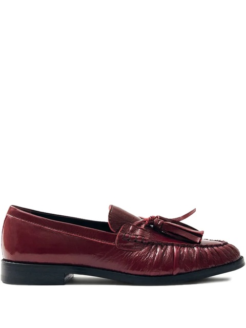 ALOHAS tasselled leather loafers - Red - zdjęcie produktu nr 1