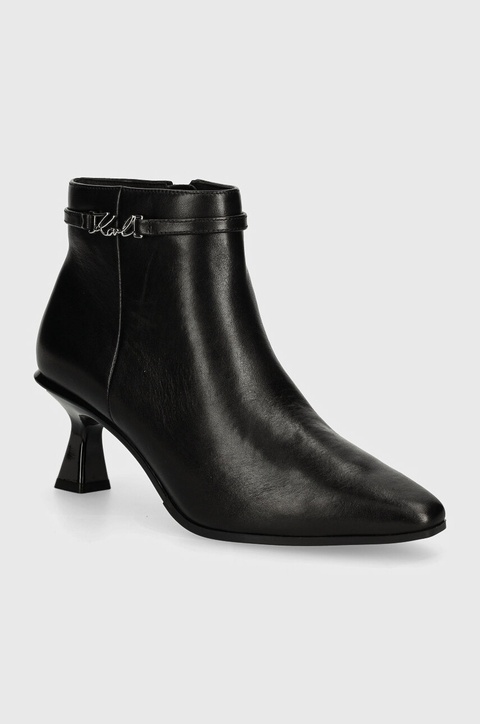 Karl Lagerfeld botki PANACHE damskie kolor czarny na szpilce KL30854 - zdjęcie produktu nr 2