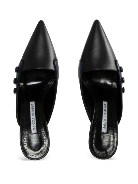 Manolo Blahnik 70mm Stateira mules - Blue - zdjęcie produktu nr 1