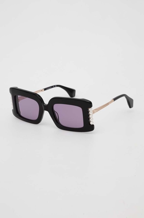 Vivienne Westwood okulary przeciwsłoneczne damskie kolor czarny VW505600149 - zdjęcie produktu nr 1