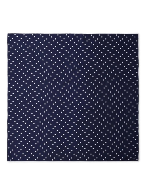 Prada printed silk twill scarf - Blue - zdjęcie produktu nr 1