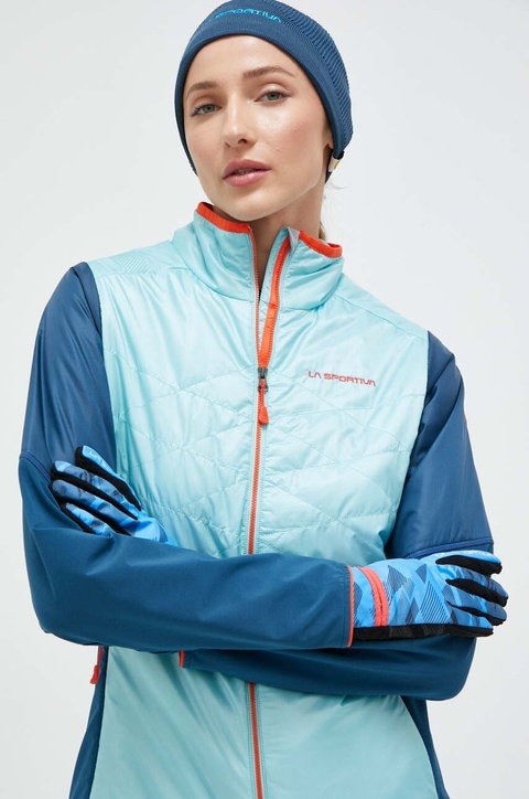 La Sportiva rękawiczki Session Tech damskie kolor niebieski - zdjęcie produktu nr 2