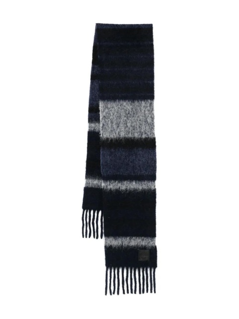 Weekend Max Mara striped fringed scarf - Blue - zdjęcie produktu nr 1