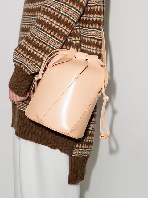Chloé Tulip leather bucket bag - Neutrals - zdjęcie produktu nr 2
