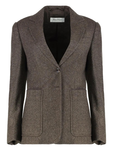 Max Mara single-breasted tweed jacket - Brown - zdjęcie produktu nr 1