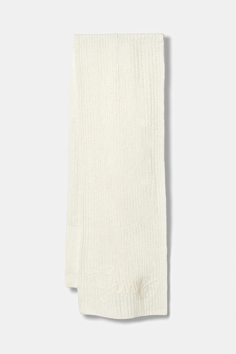 Guess szalik z domieszką wełny LEXIE damski kolor beżowy gładki W5BZ19 Z3580 - zdjęcie produktu nr 1