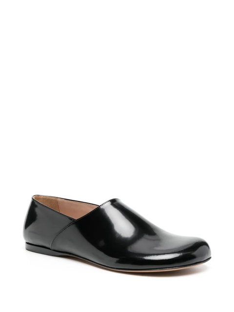 LOEWE Campo leather slippers - Black - zdjęcie produktu nr 2