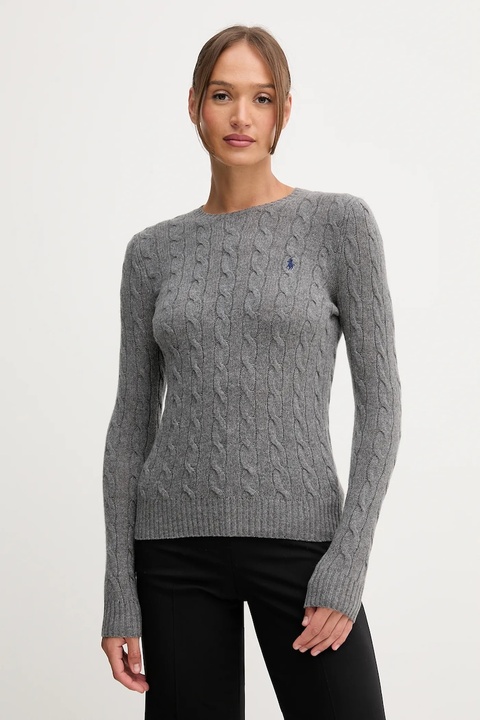 Polo Ralph Lauren sweter damski kolor szary lekki 211971865 - zdjęcie produktu nr 1