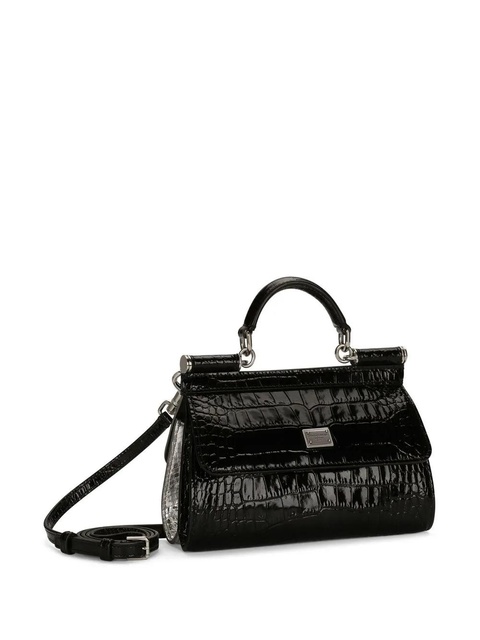 Dolce & Gabbana KIM DOLCE&GABBANA small Sicily double-face top-handle bag - Black - zdjęcie produktu nr 2