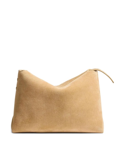 KHAITE Lina suede crossbody bag - Yellow - zdjęcie produktu nr 1