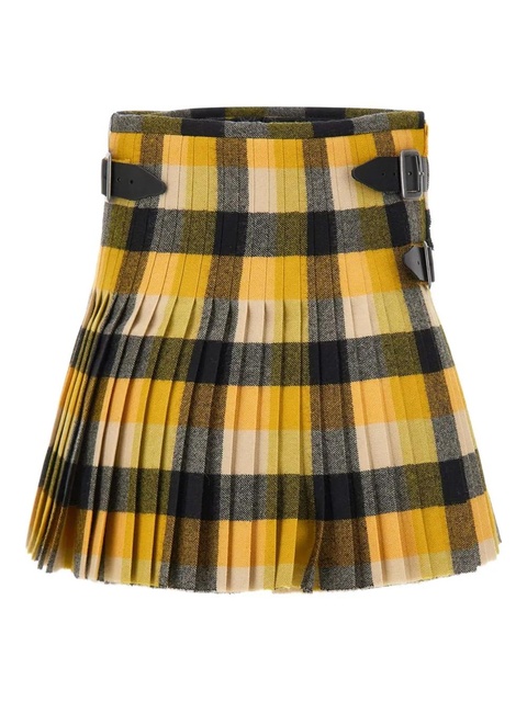 Vivienne Westwood pleated buckle mini skirt - Yellow - zdjęcie produktu nr 1