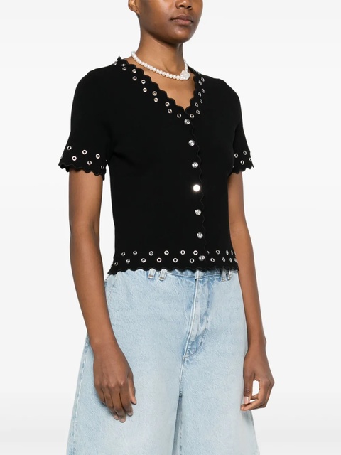 Maje eyelet-embellished shirt - Black - zdjęcie produktu nr 2