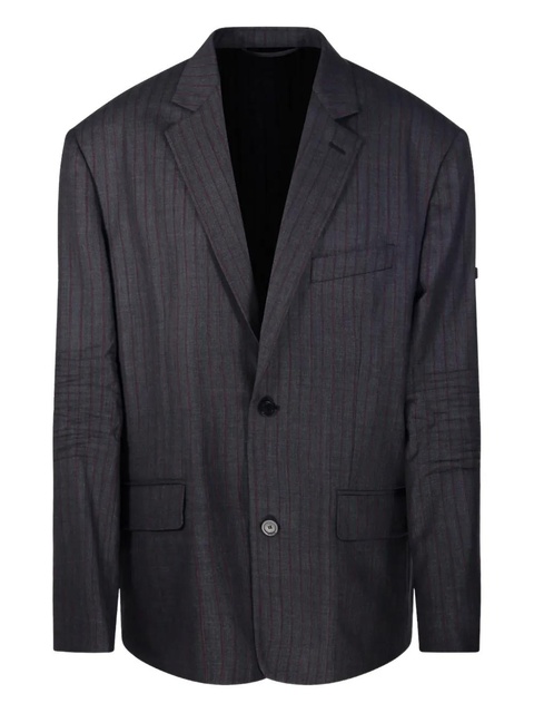 Balenciaga pinstripe two-button blazer - Grey - zdjęcie produktu nr 1