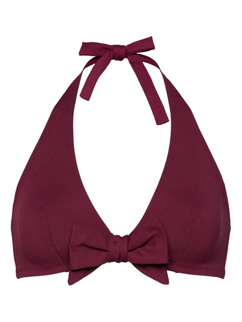 ERES bow-embellished halter-neck bikini top - Purple - zdjęcie produktu nr 1
