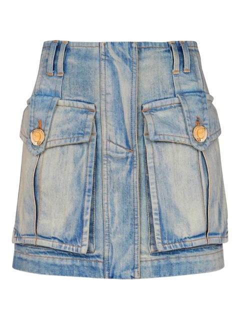 Balmain belted skirt - Blue - zdjęcie produktu nr 1