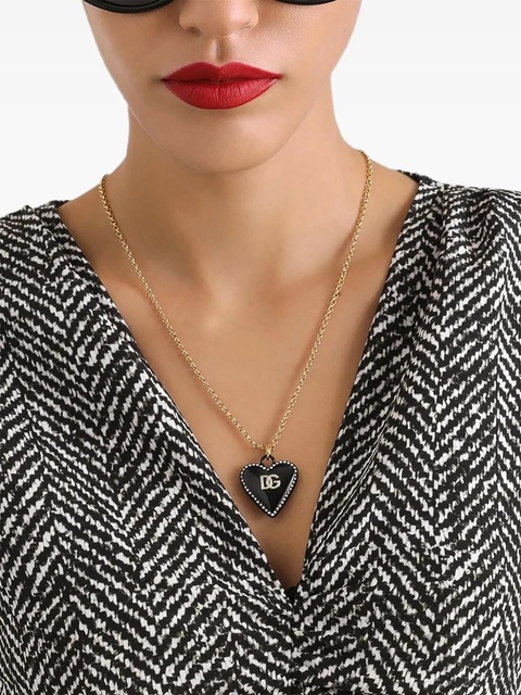 Dolce & Gabbana heart-pendant necklace - Gold - zdjęcie produktu nr 2