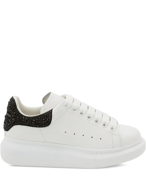Alexander McQueen Oversized crystal-embellished platform sneakers - White - zdjęcie produktu nr 1