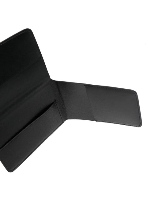 Jil Sander engraved-logo leather wallet - Black - zdjęcie produktu nr 2