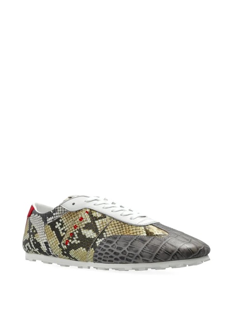 Marni crocodile-effect sneakers - Grey - zdjęcie produktu nr 2