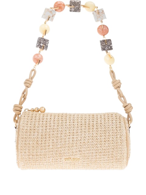 Cult Gaia beaded cylindrical shoulder bag - Neutrals - zdjęcie produktu nr 1