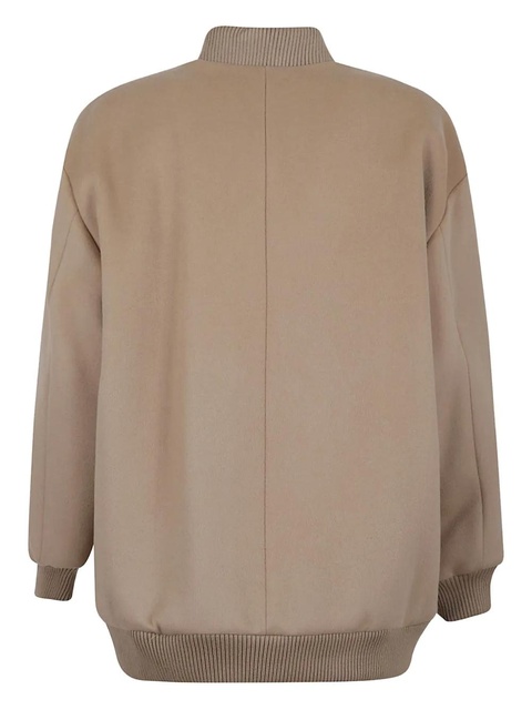 Weekend Max Mara logo-patch bomber jacket - Neutrals - zdjęcie produktu nr 1